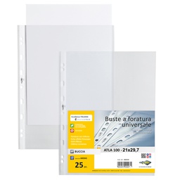 [26003] 25 buste forate ATLA 100 BA medio 21x29,7cm SEI ROTA