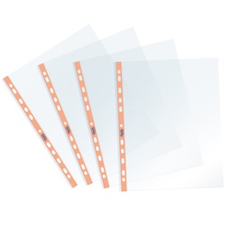 [94521] 25 Buste forate c/ banda arancio Pastel 22X30cm Favorit