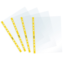 [94524] 25 Buste forate c/ banda gialla Sprint 22X30cm Favorit