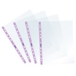 [94522] 25 Buste forate c/ banda lilla Pastel 22X30cm Favorit