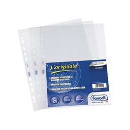 [69701] 25 BUSTE FORATE LISCIO 22X30cm L'ORIGINALE FAVORIT