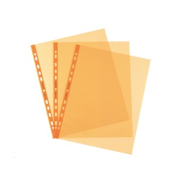[47967] 25 Buste forate Pastel 22x30 arancio liscio Favorit