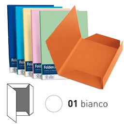 [59163] 25 cartelline 3 lembi ACQUA 200gr 24,5x34,5cm bianco FAVINI