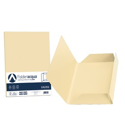 [64429] 25 cartelline 3 lembi ACQUA 200gr 24,5x34,5cm camoscio FAVINI