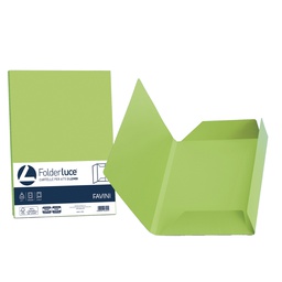 [32667] 25 cartelline 3 lembi LUCE 200gr 24,5x34,5cm pistacchio FAVINI