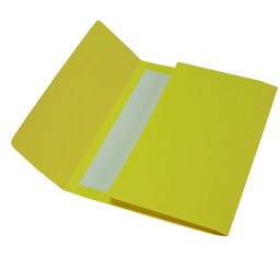 [37528] 25 CARTELLINE A BUSTA 152B GIALLO 26X34 200GR BRISTOL