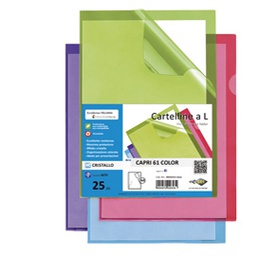 [86624] 25 cartelline a L lilla CAPRI 61 color sei rota