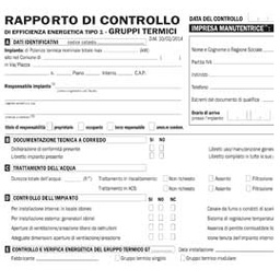 [72847] 25 RAPPORTI di CONTR. EFFICIENZA ENERG.T1 gruppi term. 29,7x21cm snap3c. E9091T1