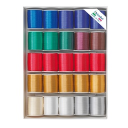 [88216] 25 rocche nastro liscio 6800 10mmx10mt colori assortiti natale Brizzolari