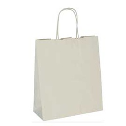 [77532] 25 SHOPPERS CARTA BIOKRAFT 26X11X34,5CM TWISTED SABBIA