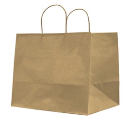 [77535] 25 SHOPPERS CARTA KRAFT 32X20X33CM TWISTED LARGE BIANCO