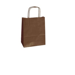 [82232] 25 shoppers carta kraft 45x15x50cm twisted marrone
