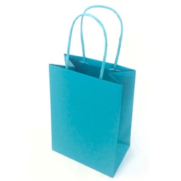 [95324] 25 shoppers carta kraft 45x15x50cm twisted turchese