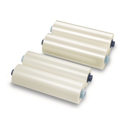 [50162] 2 BOBINE FILM X PLASTIFICAZIONE 305MMX60MT 125MIC. LUCIDO