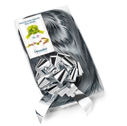 [88229] 30 nastri strip metal 6870 31mm-D13cm colore argento 04 Brizzolari