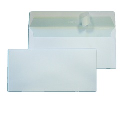 [46152] 500 BUSTE BIANCHE 110X230MM 90GR S/FINESTRA C/STRIP BLASETTI