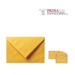 [36977] 500 buste GIALLO POSTALE gommata carta riciclata FSC® 120x180mm 80gr Pigna Envel