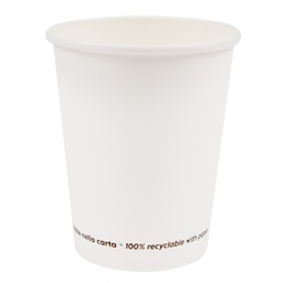 [96730] 50 Bicchieri in carta 250ml bianco Signor Bio