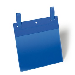 [80653] 50 buste identificazione con fascette 210x148mm (A5-ORIZ. art.1749 Blu DURABLE