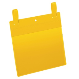 [90111] 50 buste identificazione con fascette 210x148mm(A5-ORIZ.art.1749Giallo DURABLE