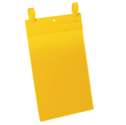 [90112] 50 buste identificazione con fascette 210x297mm(A4-VERT.art1750 Giallo DURABLE