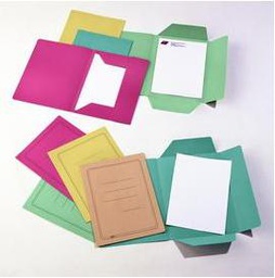 [44921] 50 CARTELLINE 3 LEMBI AZZURRO S/STAMPA 200GR