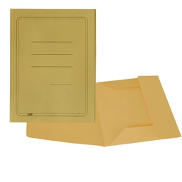 [44850] 50 CARTELLINE 3 LEMBI GIALLO C/STAMPA 200GR44850
