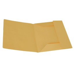 [44918] 50 CARTELLINE 3 LEMBI GIALLO S/STAMPA 200GR