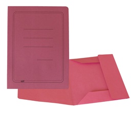 [96194] 50 cartelline 3 lembi magenta c/stampa 200gr