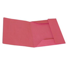 [96195] 50 cartelline 3 lembi magenta s/stampa 200gr