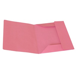 [45667] 50 CARTELLINE 3 LEMBI ROSA S/STAMPA 200GR