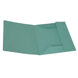 [44920] 50 CARTELLINE 3 LEMBI VERDE S/STAMPA 200GR