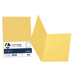[32651] 50 cartelline semplici LUCE 200gr 25x34cm giallo sole FAVINI