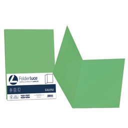 [32927] 50 cartelline semplici LUCE 200gr 25x34cm verde FAVINI
