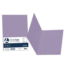 [32658] 50 cartelline semplici LUCE 200gr 25x34cm violetto FAVINI