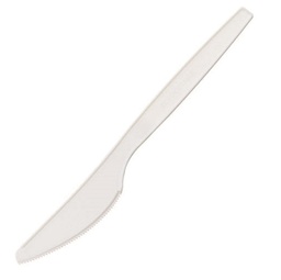 [90274] 50 Coltello in CPLA 16 cm bianco Leone