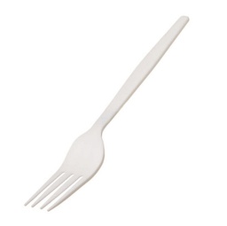 [90275] 50 Forchetta in CPLA 16 cm bianco Leone