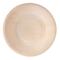 [96711] 50 Piatti monouso in legno tondi D 21,5cm Signor Bio (Delist