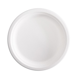 [96714] 50 Piatti tondi monouso in canna da zucchero D 23cm Signor Bio