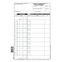 [52667] 50 SCHEDE CARBURANTE 21X15CM E3343N EDIPRO