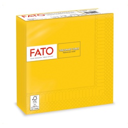[91345] 50 tovaglioli carta 33x33cm 2 Veli Giallo Fato