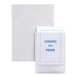 [25274] 5 BUSTE AUTOADESIVE IESTI A4 21X29,7CM TRASPARENTI