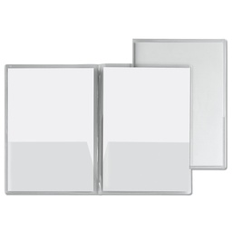 [25065] 5 CARTELLINE C/TASCHE CAPRI 69/T2 21X29,7 PVC CRISTALLO