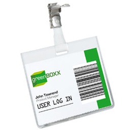 [59785] ***5 PORTABADGE IN PVC 60X90MM C/CLIP IN METALLO DURABLE