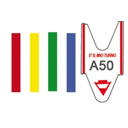 [74644] 5 ROTOLI da 2000 TICKETS ROSSO per ELIMINA CODE Printex