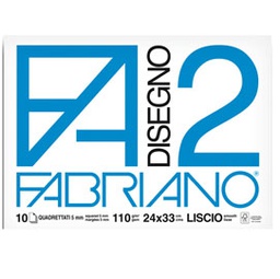 [60479] ALBUM P.M. FABRIANO2 (24X33CM 10FG 110GR QUADRETTO 5MM