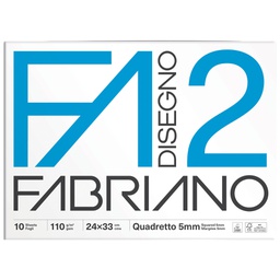 [60479] ALBUM P.M. FABRIANO2 (24X33CM 10FG 110GR QUADRETTO 5MM