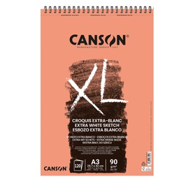 [85648] Album spiralato lato corto XL EXTRA WHITE A3 120 fg. 90 gr Canson