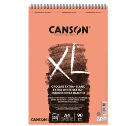 [85647] Album spiralato lato corto XL EXTRA WHITE A4 120 fg. 90 gr Canson