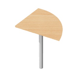 [74367] ANGOLARE 90  FAGGIO + GAMBA SUPPORTO GRIGIO CROMATO x SCRIVANIE EASY